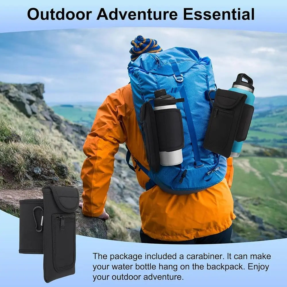 Universa Magnetic Gym Water Bottle Bag Holder Built-in Magnet for Easy Attachment to Metal Surface, Magnetic Bottle Sleeve Pouch