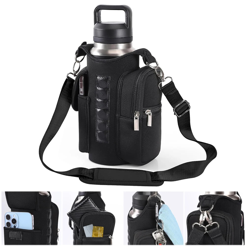 Magnetic Gym Bag Crossbody Water Bottle Pouch Phone Holder Sling Bag for Men Women Fitness Travel Sports