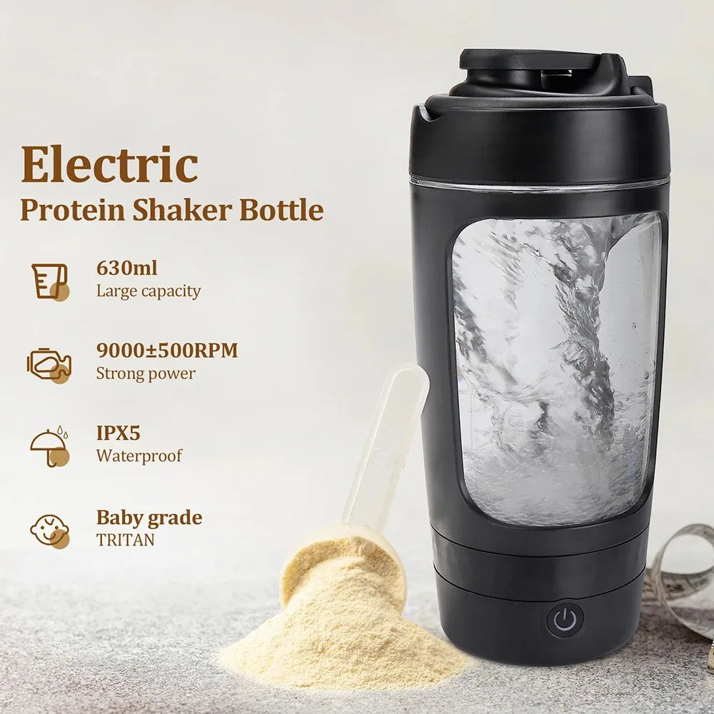 650ml Electric Shaker Bottle Portable Whey Protein Shaker Automatic Stirring Blender Multipurpose Juice Mixer Cups Fitness Work