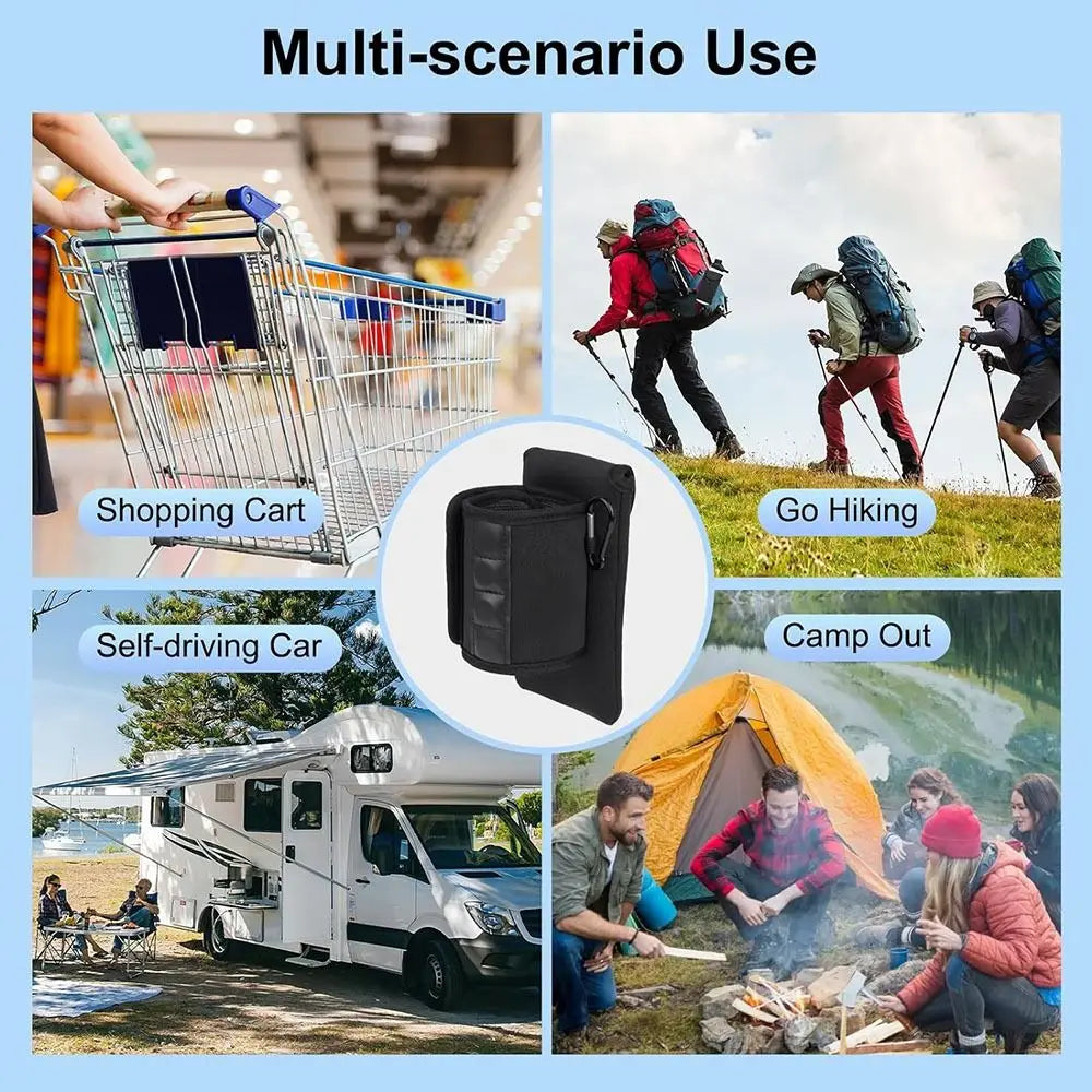 Universa Magnetic Gym Water Bottle Bag Holder Built-in Magnet for Easy Attachment to Metal Surface, Magnetic Bottle Sleeve Pouch