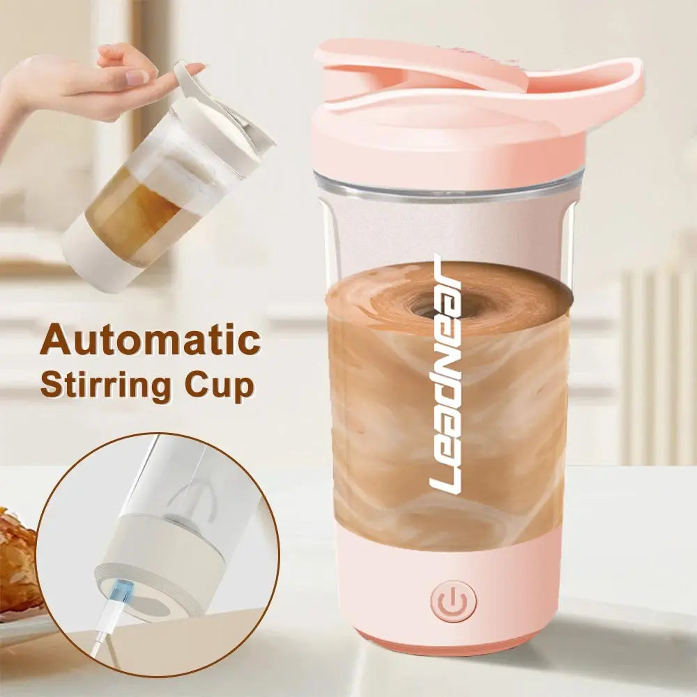 650ml Electric Shaker Bottle Portable Whey Protein Shaker Automatic Stirring Blender Multipurpose Juice Mixer Cups Fitness Work