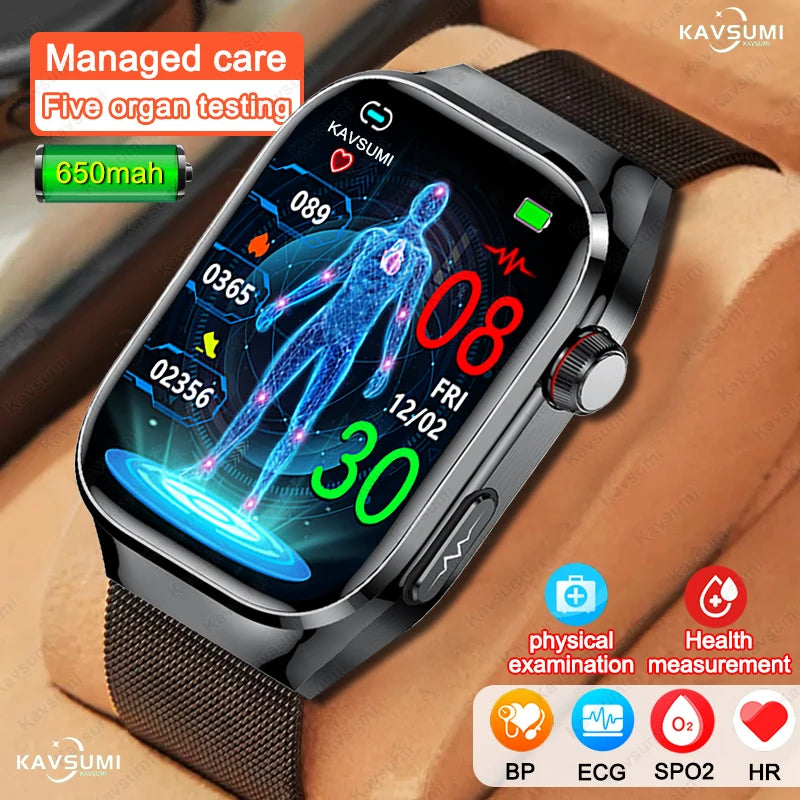 SmartWatch Voice Call Push reminder Physical examination Health Watch Blood Pressure UricAcid Blood Oxygen ECG Sport Smart watch