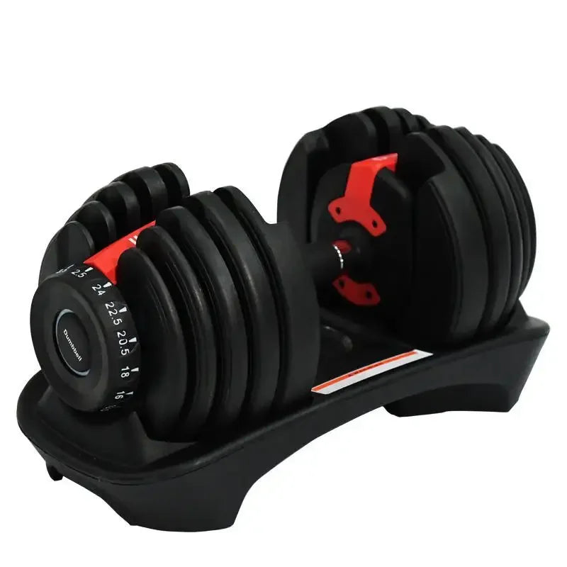 Adjustable Dumbbell Set 52.5lb /24kg Workout Weight Lifting Muscle Exercise Gym Home Fitness Equipment With Rack